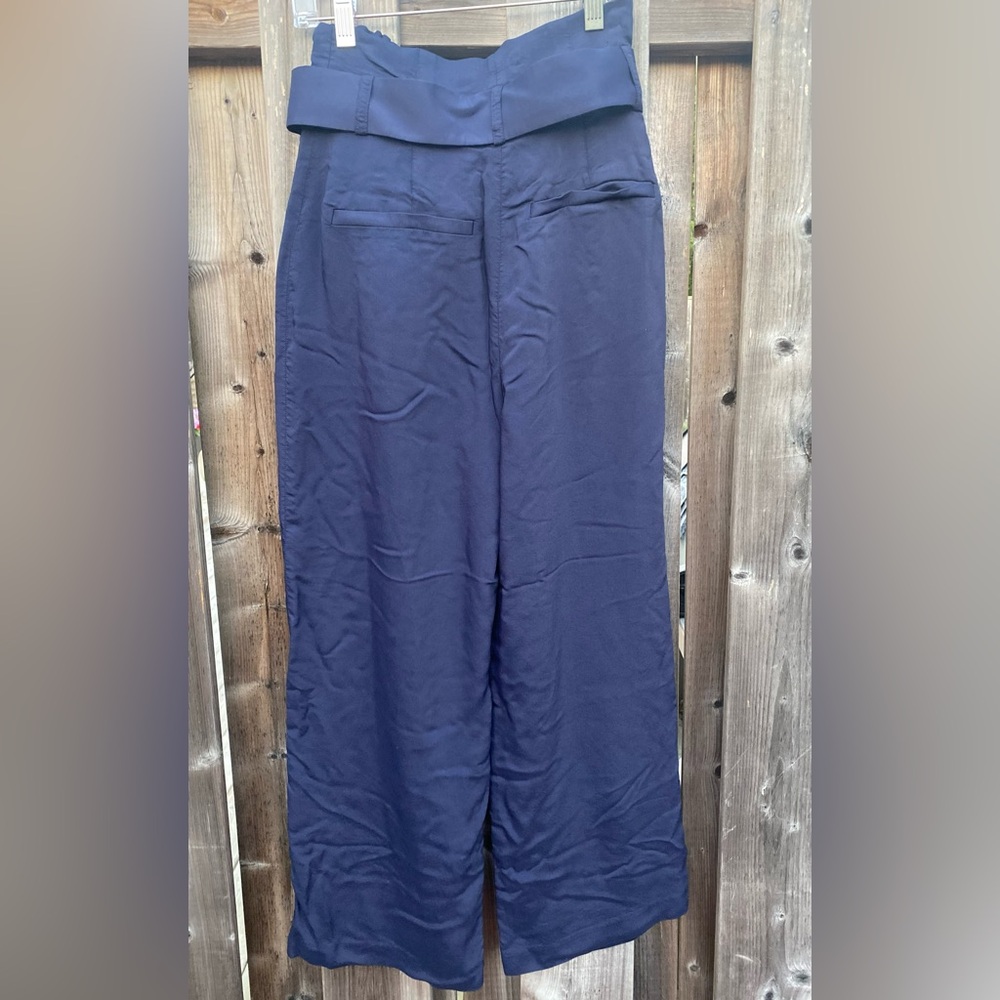 Ted Baker Navy Blue Kendyl Wide Leg Trousers Size 0 - Picture 4 of 6